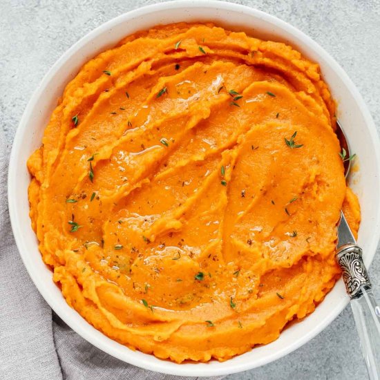 Savory Mashed Sweet Potatoes