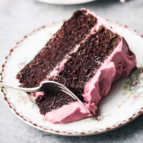 Chocolate and Cranberry Cake