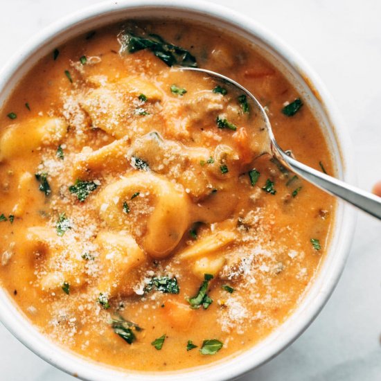 Creamy Tortellini Soup