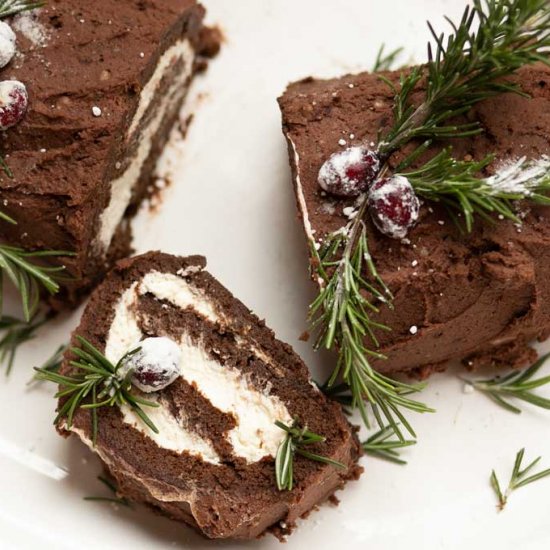 Christmas Yule Log Buche de Noel