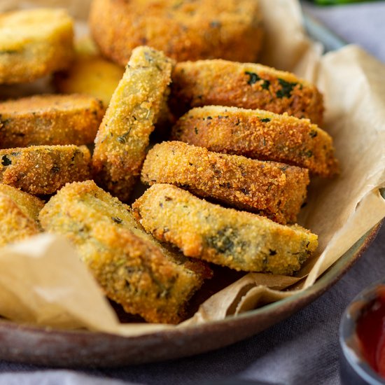 fried zucchini bites