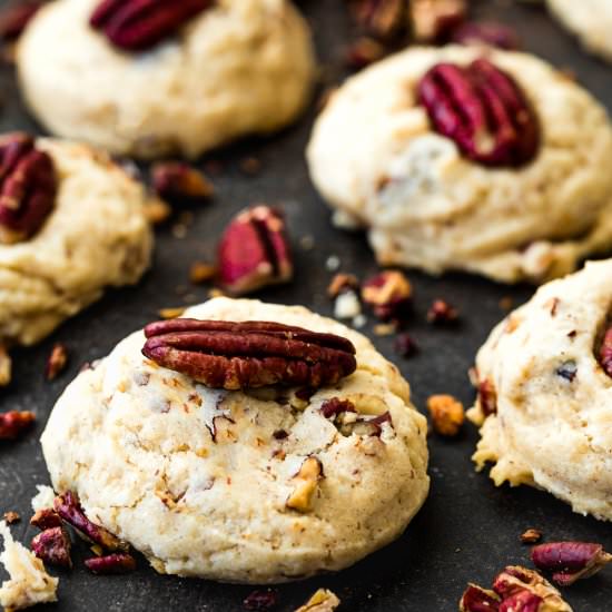 Eggless Butter Pecan Cookies