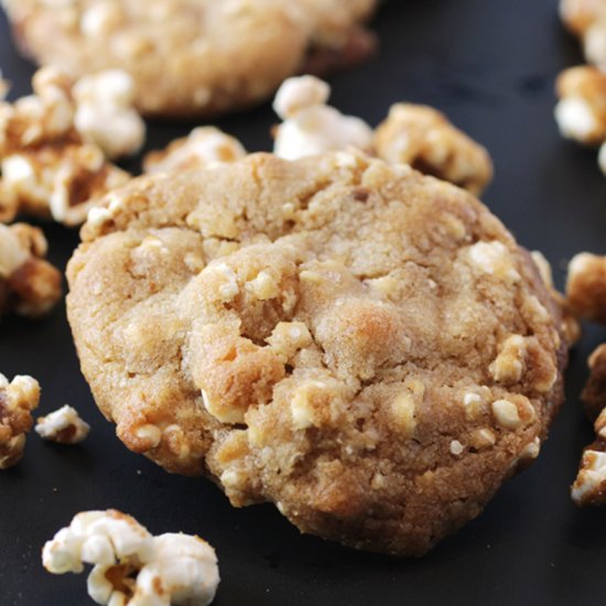 Caramel popcorn cookies