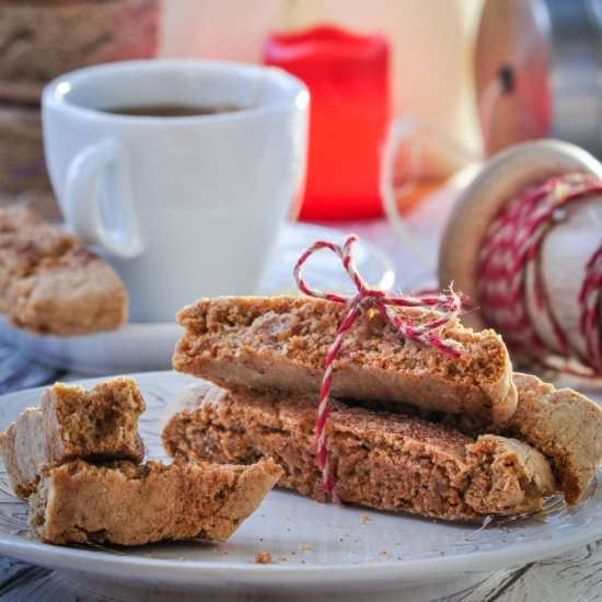 Gluten Free Gingerbread Biscotti