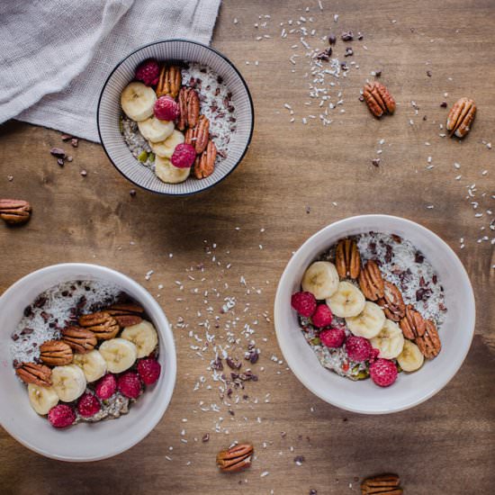 Chocolatey Pecan Chia Cereal