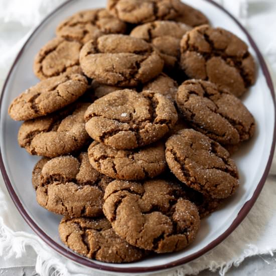 Soft Molasses Cookies