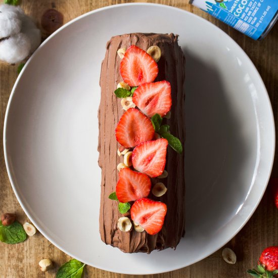 Vegan Yule Log (Bûche de Nöel)