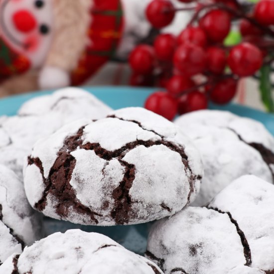 Chocolate Crinkle Cookies