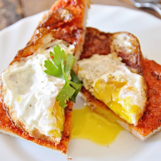 Crispy Spanish Fried Eggs