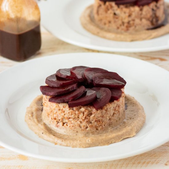 Creamed Buckwheat with Sunchokes