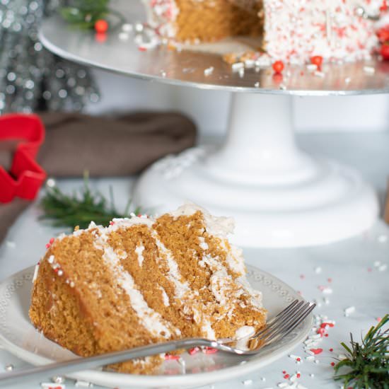 Gingerbread Cake + Chai Buttercream