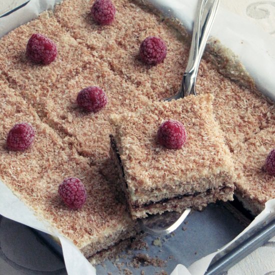 No-bake vanilla and coconut cake