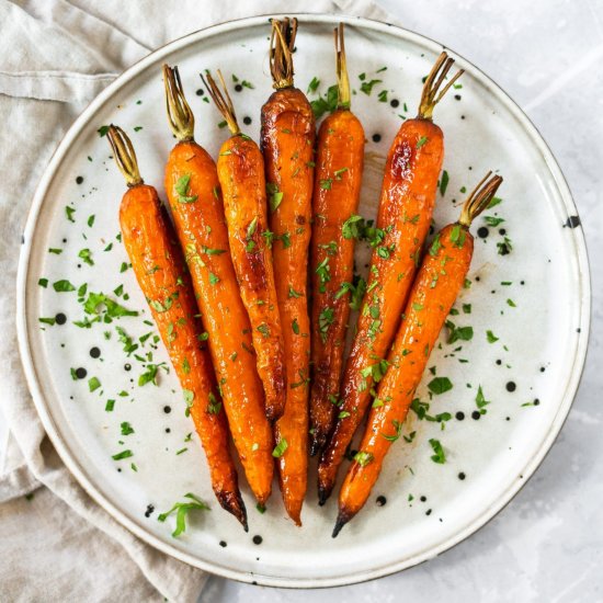 Honey Orange Roasted Carrots