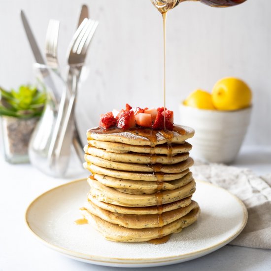 Lemon Poppy Seed Pancakes