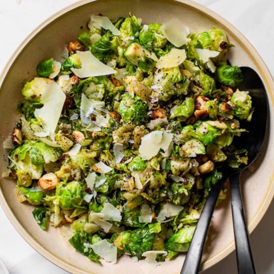 Cacio E Pepe Brussels Sprouts