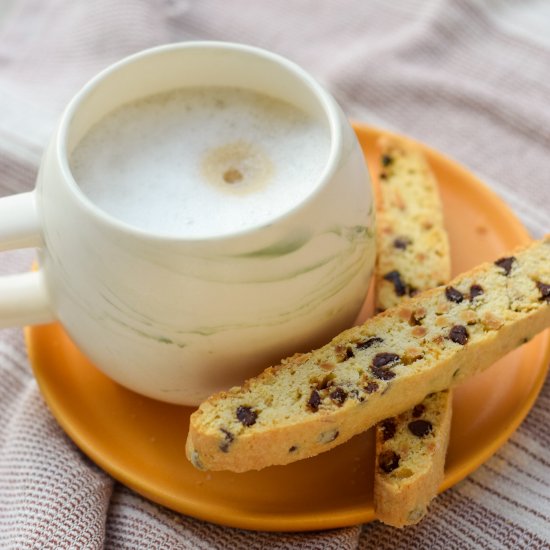 Chocolate, Cherry, Almond Biscotti