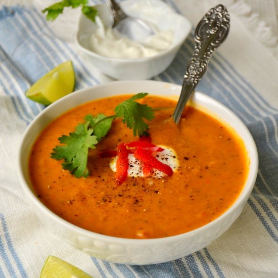 Cilantro Lime Sweet Potato Soup