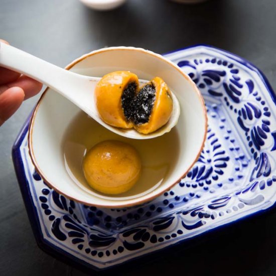 Pumpkin Sweet Sticky Rice Dumplings