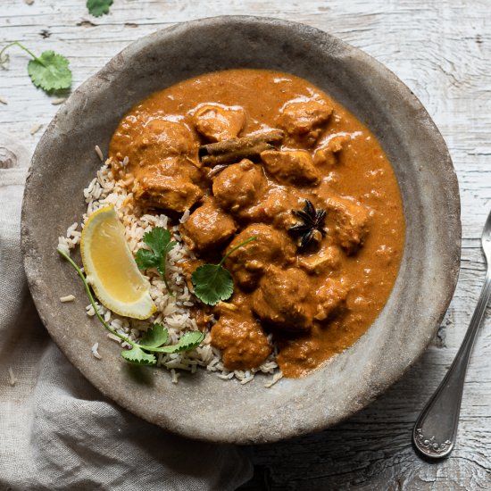 Healthy butter chicken curry