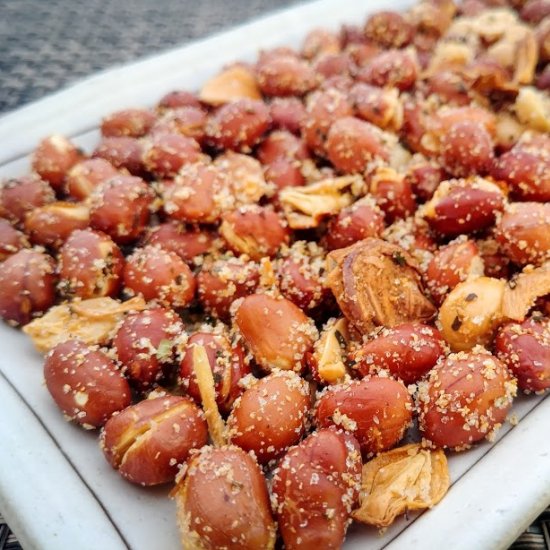 Spiced Peanuts with Fried Shallots