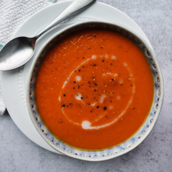 Roasted Red Pepper Tomato Soup