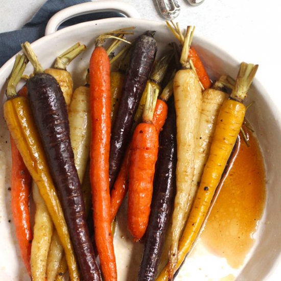 Maple Glazed Roasted Carrots