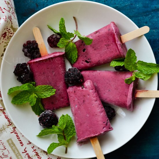 Blackberry Popsicles