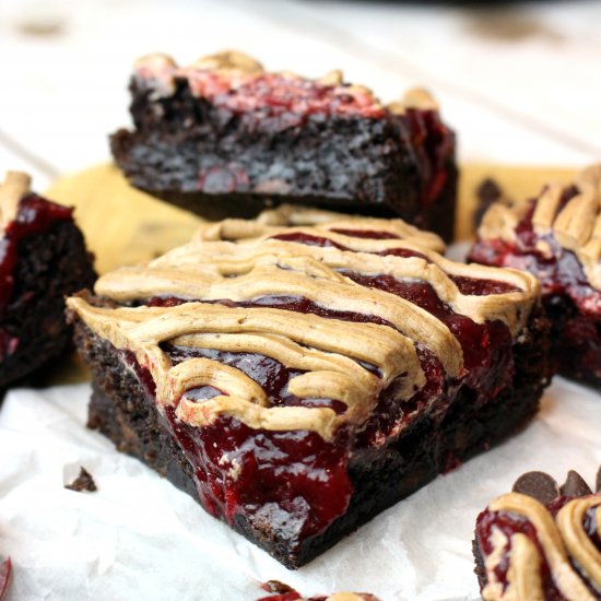 Cranberry Mocha Fudge Brownies