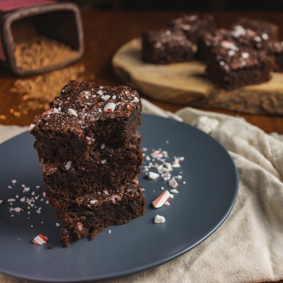 Vegan Peppermint Brownies