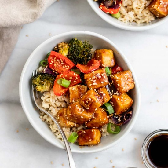 Baked Sesame Tofu