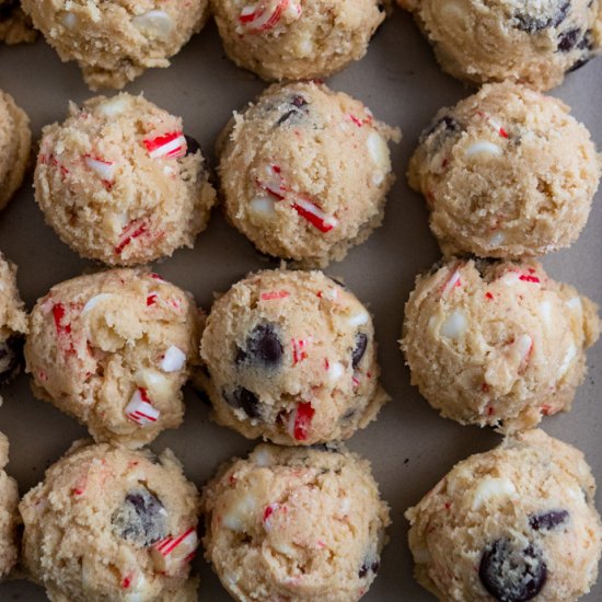 Candy Cane Chip Cookies