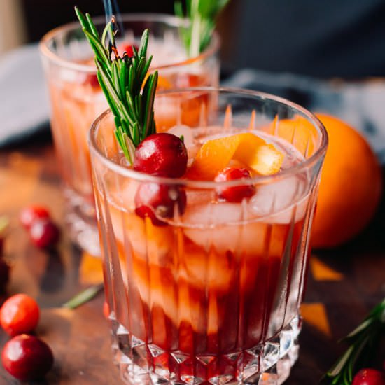 Spiced Cranberry Old Fashioned