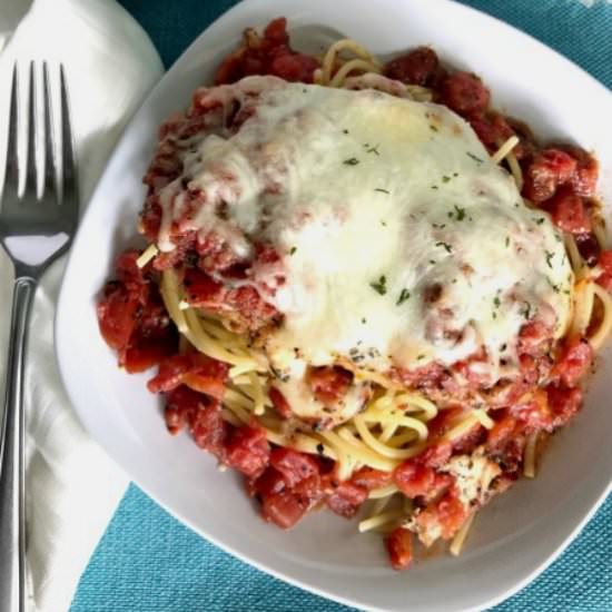 Simple Skillet Chicken Mozzarella