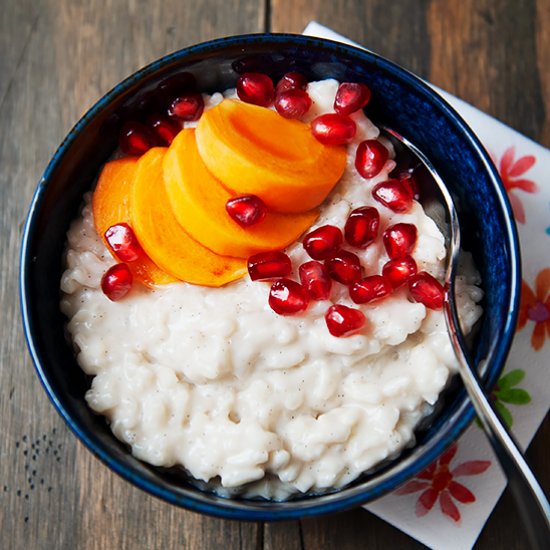 Oat Milk Rice Pudding