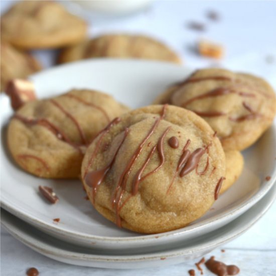 Peanut Butter Snickers Cookies