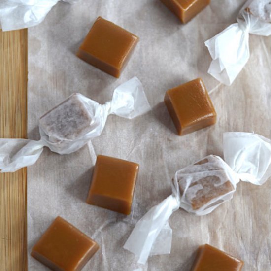 Buttery & Chewy Homemade Caramels