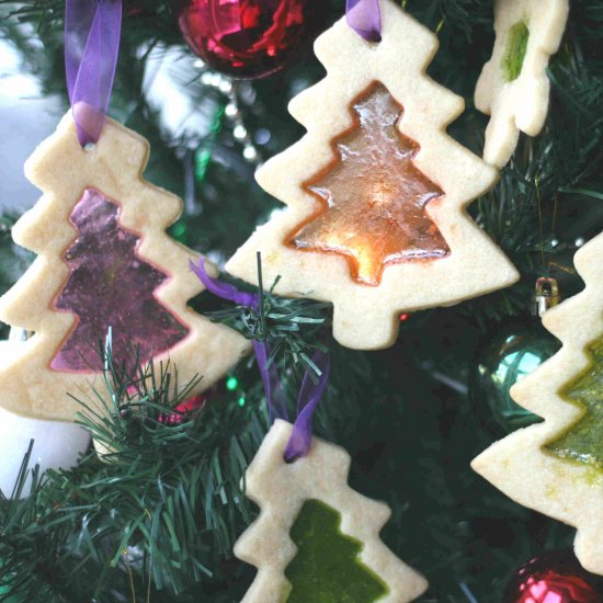 Stained glass window biscuits