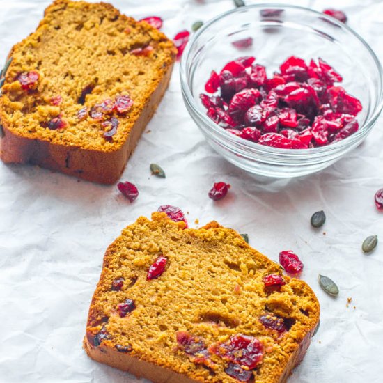 Gluten free butternut squash bread