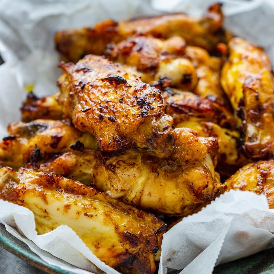 air fryer sticky chicken wings