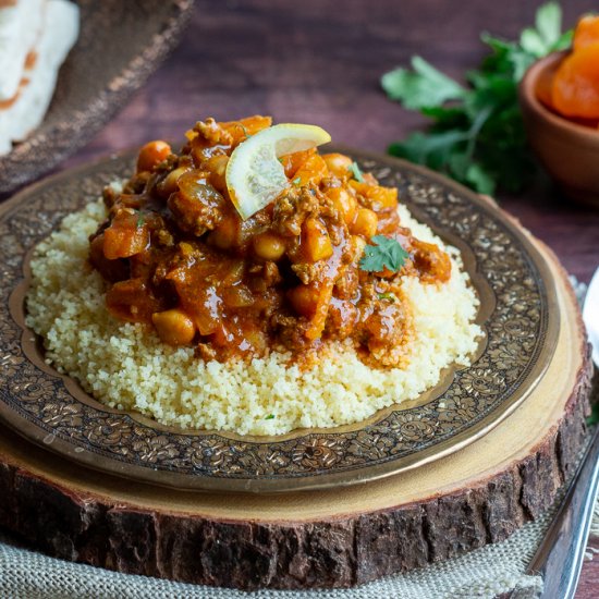 Easy Moroccan Ground Lamb Stew