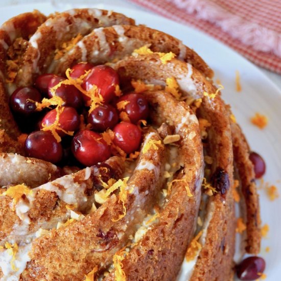 Cranberry-Orange Cake with Amaretto