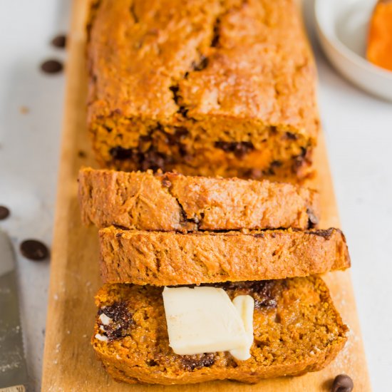 Chocolate Chip Sweet Potato Bread