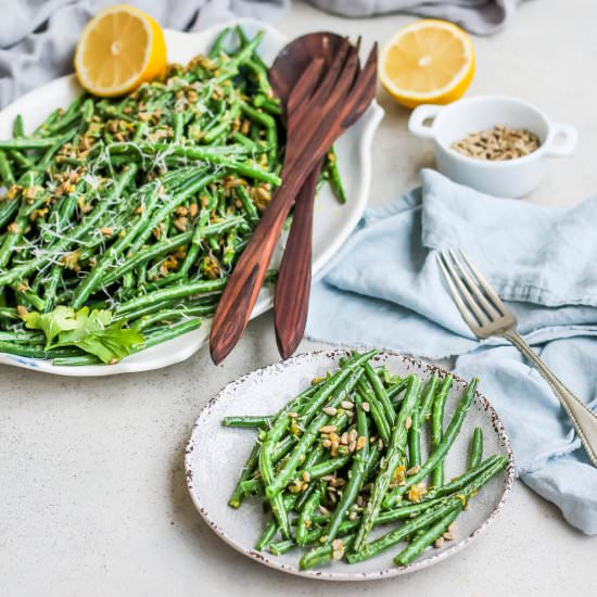 Green Beans Gremolata