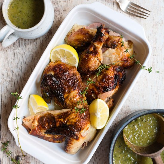 Buttermilk herb roasted chicken