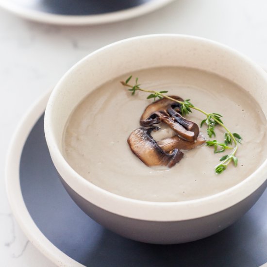 Vegan Cream Of Mushroom Soup