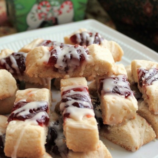 Cherry Ribbon Cookies