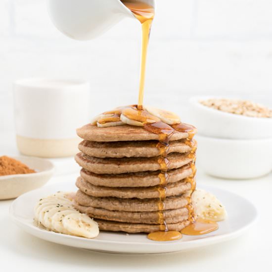 Banana Bread Pancakes (Vegan)