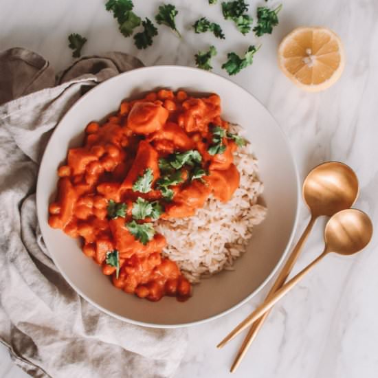 Vegan Sweet Potato Chickpea Curry