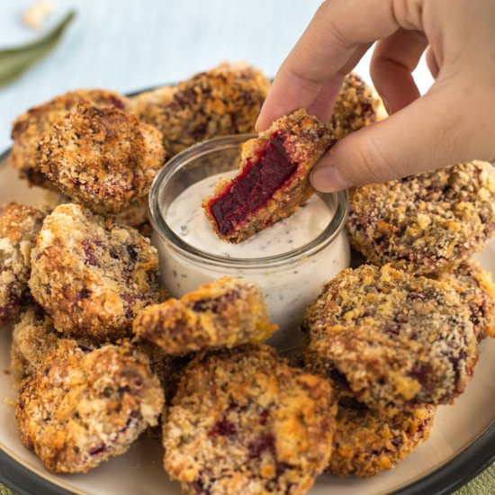 Beetroot nuggets