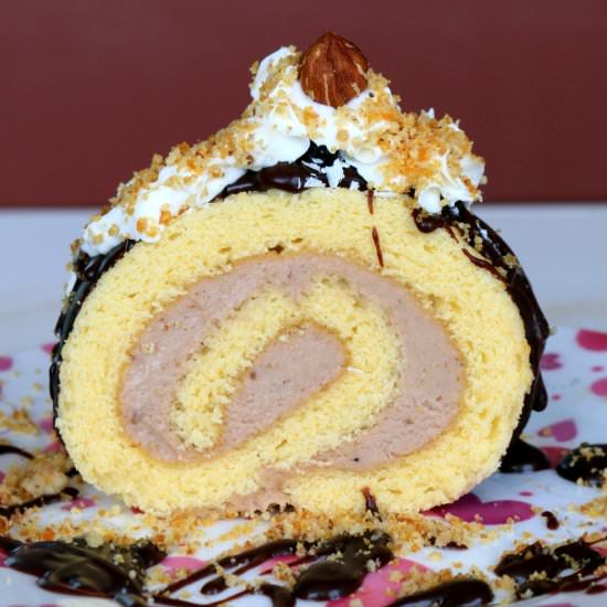 Chestnut Roll Cake